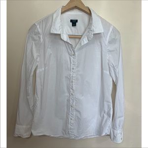 J. Crew White Button Down 100% Cotton